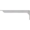 Ekena Millwork Embrey Steel Bracket, Hammered White 2"W x 20"D x 6 1/2"H BKTM02X20X06EBHWH